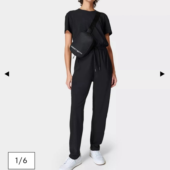 Sweaty Betty Pants - Sweaty Betty Explorer Jumpsuit Black Women's Size 2XL